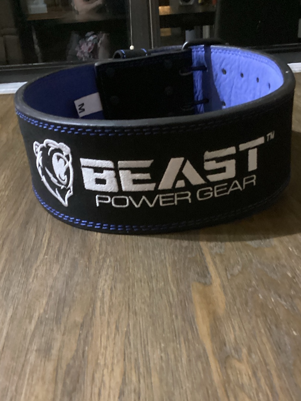 Men’s Black and Blue Weight Belt